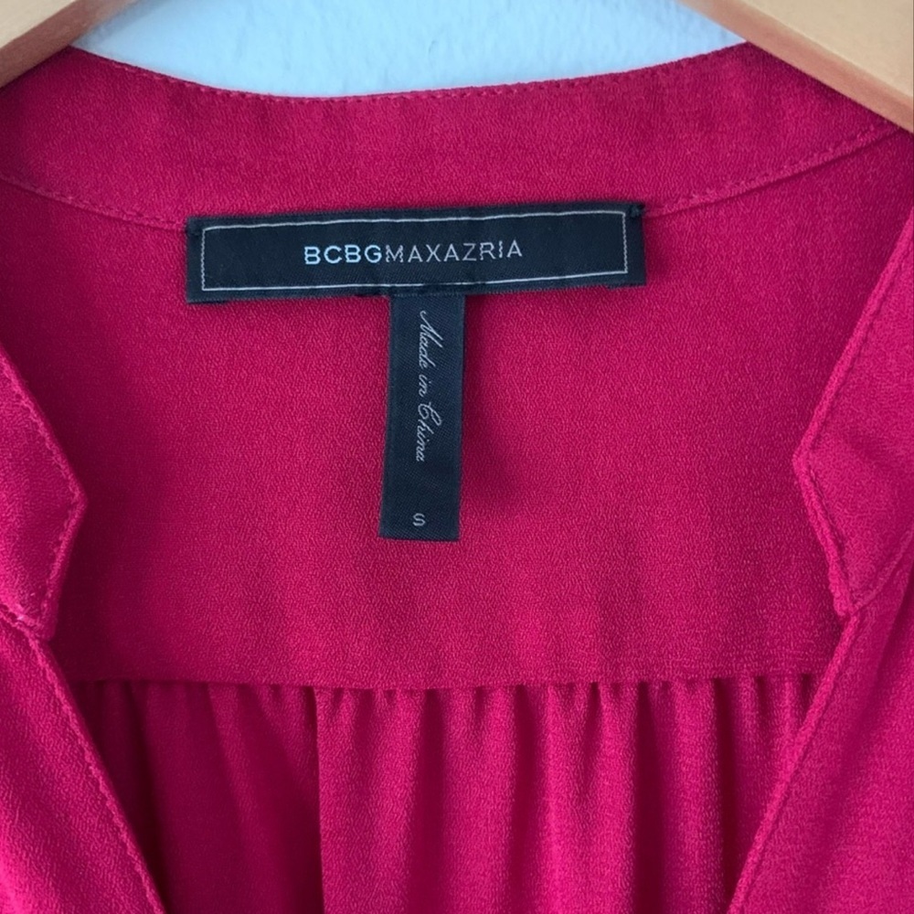 BCBGMAXAZRIA RED DRESS SIZE S - Picture 3 of 10